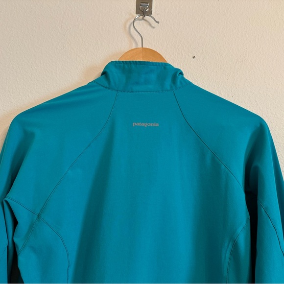 Patagonia Womens jacket Traverse Softshell Full Zip Lightweight Teal Blue M - Picture 10 of 14